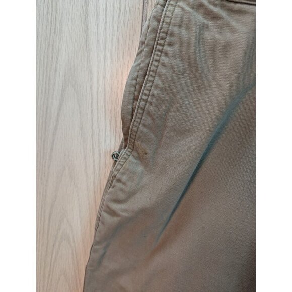 Columbia Regular Fit Men’s Khaki Flat Front Pants Size 40x29 Cotton READ - Picture 5 of 11